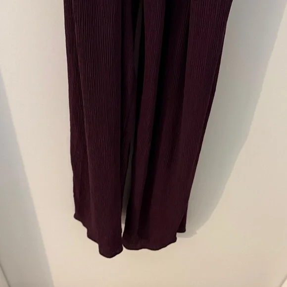 Elegant Dark Maroon Pant Romper - Picture 2 of 4